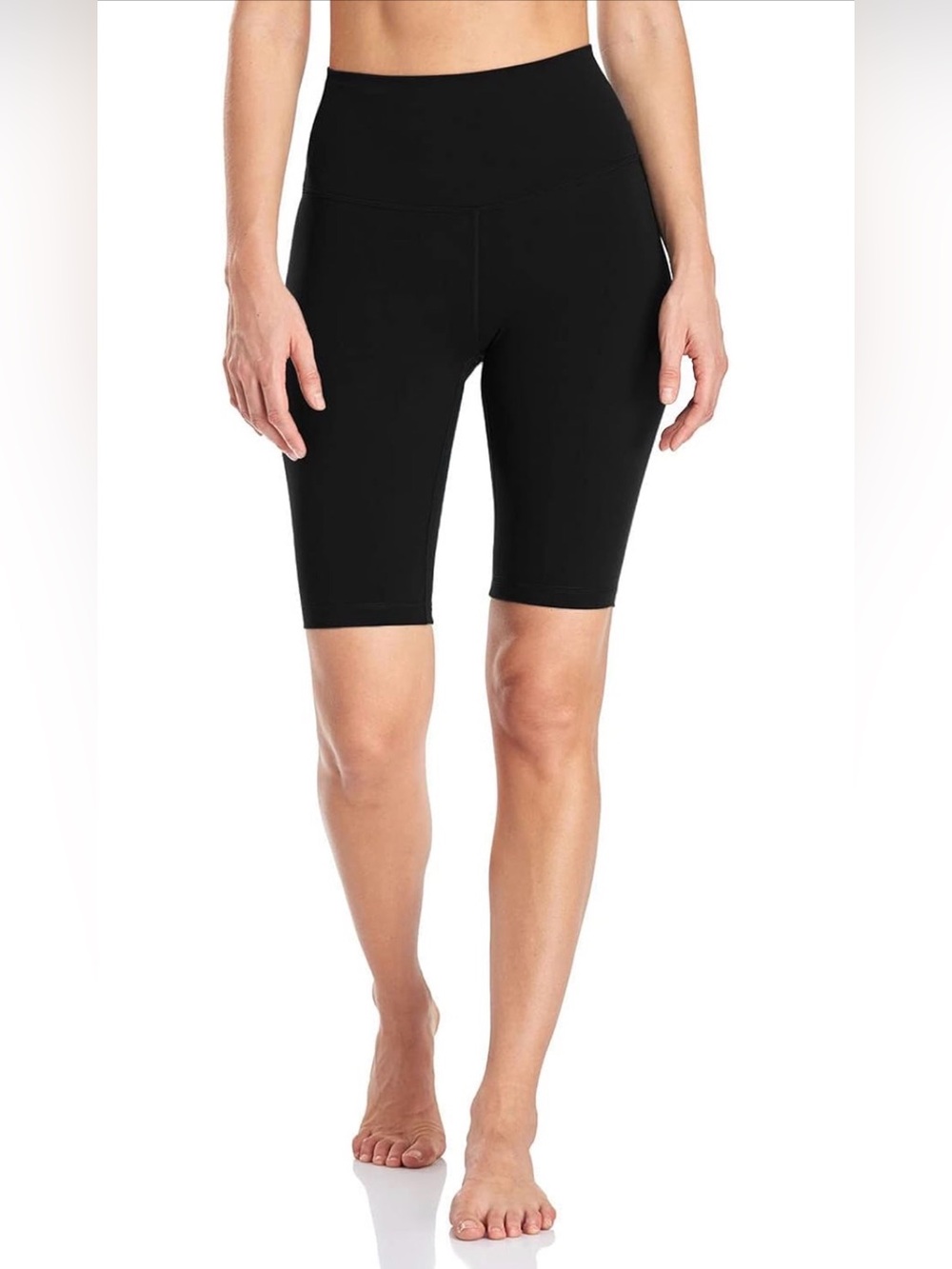 HeyNuts Women's Biker Shorts High Waisted Yoga Running Spandex Shorts Black M - Picture 5 of 15